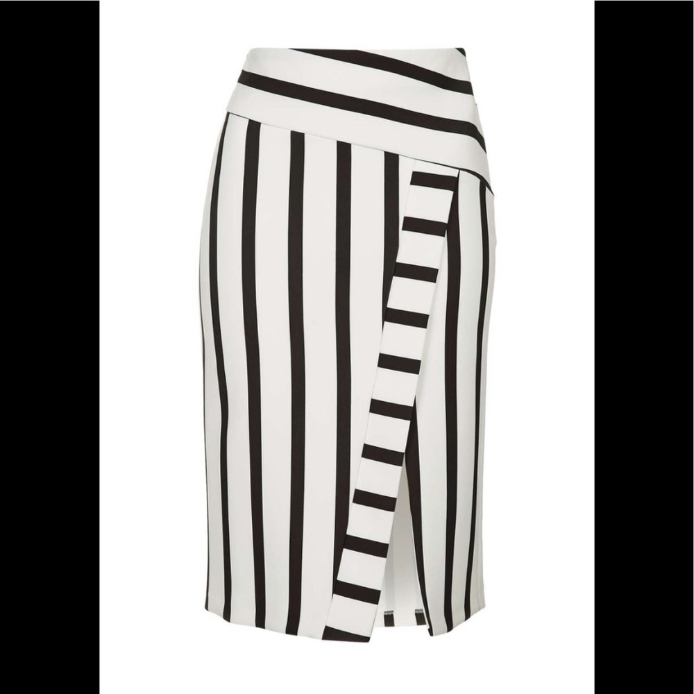Topshop Black & White Skirt